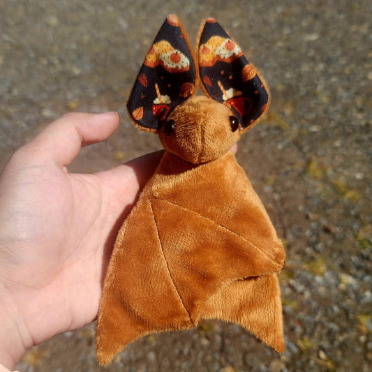 Pumpkin Spice Late and Treats Bat Plush, Carmel, stuffed animal, Softy