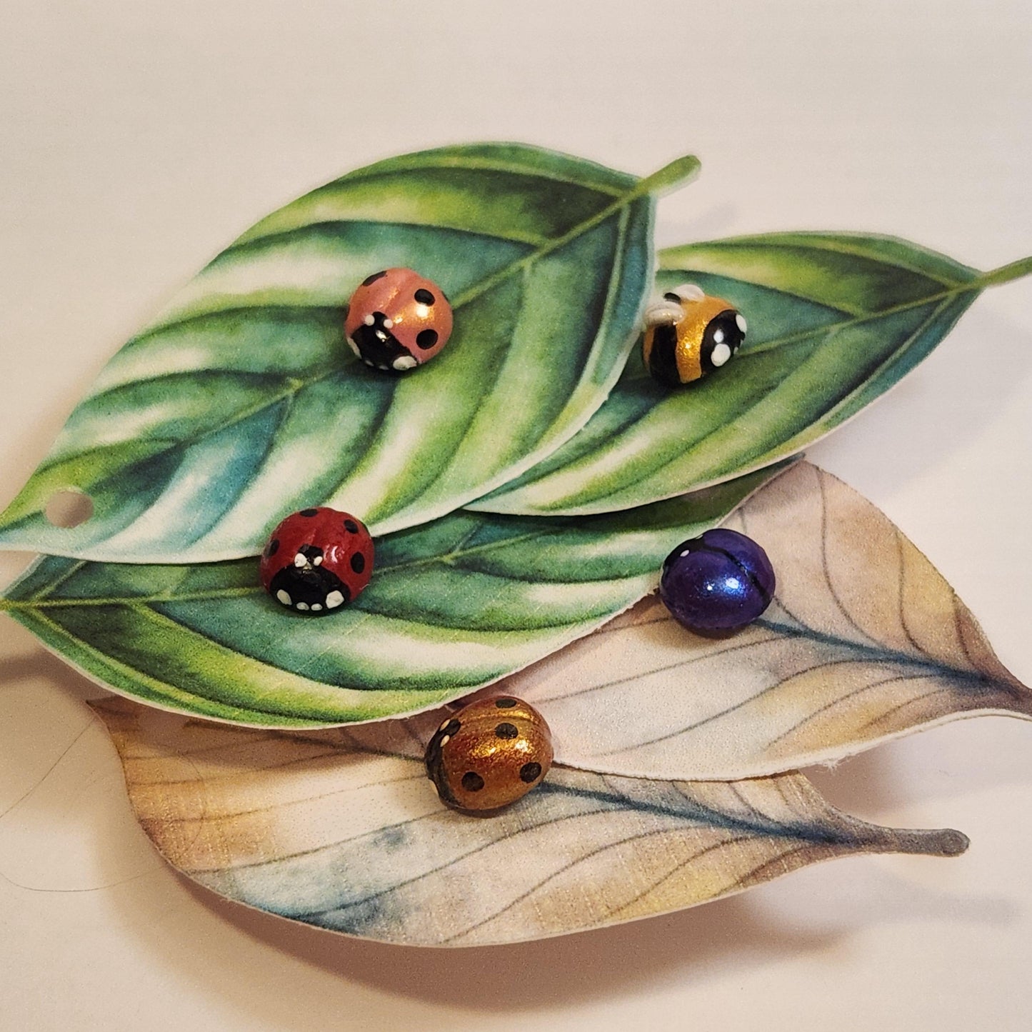 Ladybug enamel pins